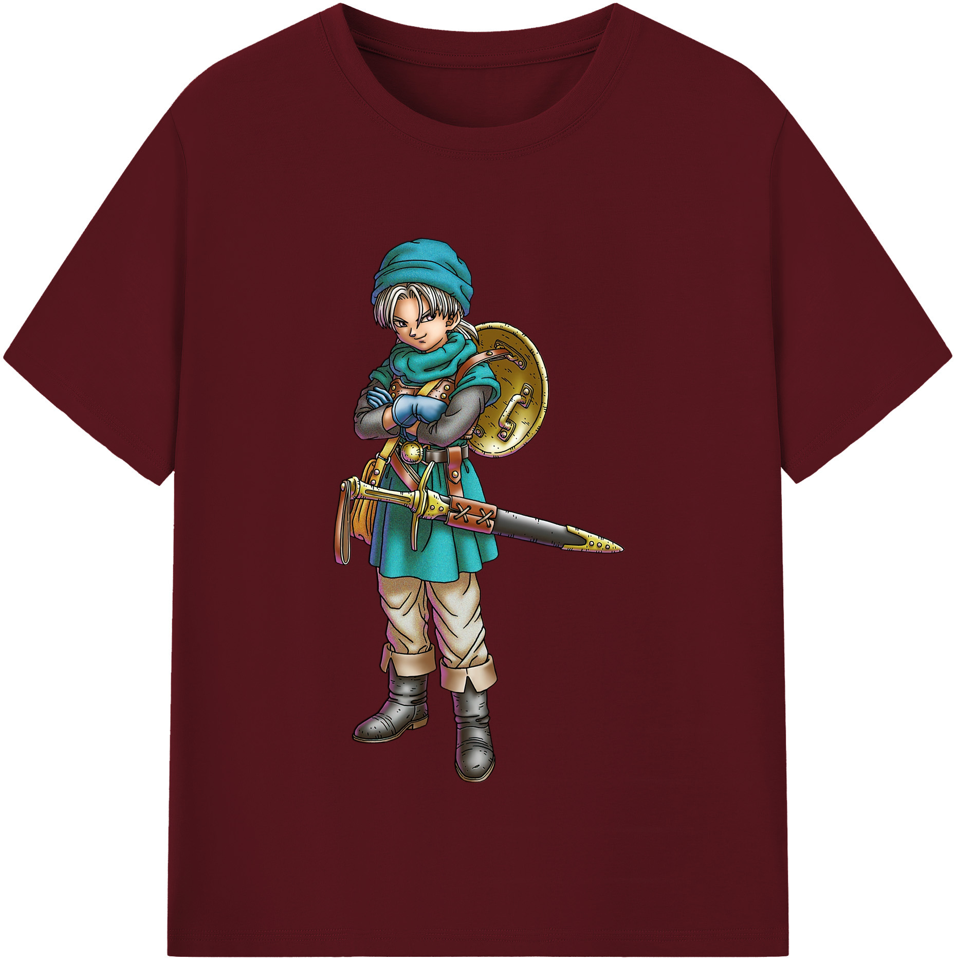 （画像用） ドラゴンクエスト Doragon Kuesuto Dragon Quest 綿100％半袖Tシャツ（フロントプリント）